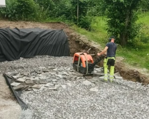 Oppgradering av hage hos privatkunde i Skien
