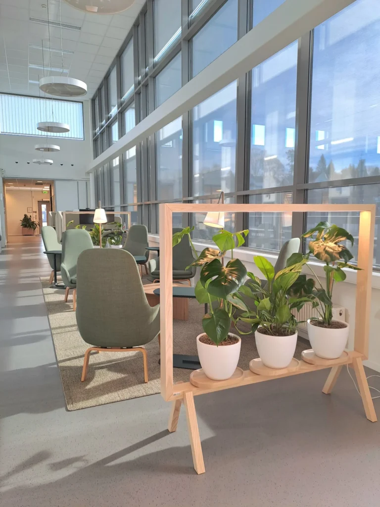 Innendørs beplantning hos Asplan Viak - GHL Hage & Landskap